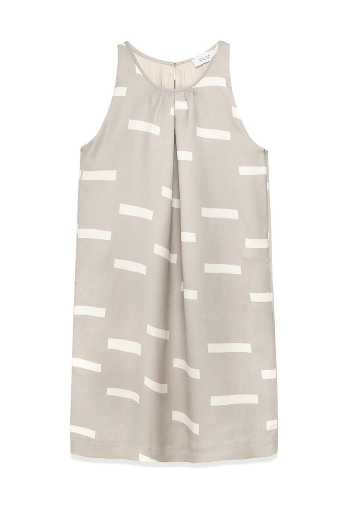 Alicia Dress: Printed Crepe Dress