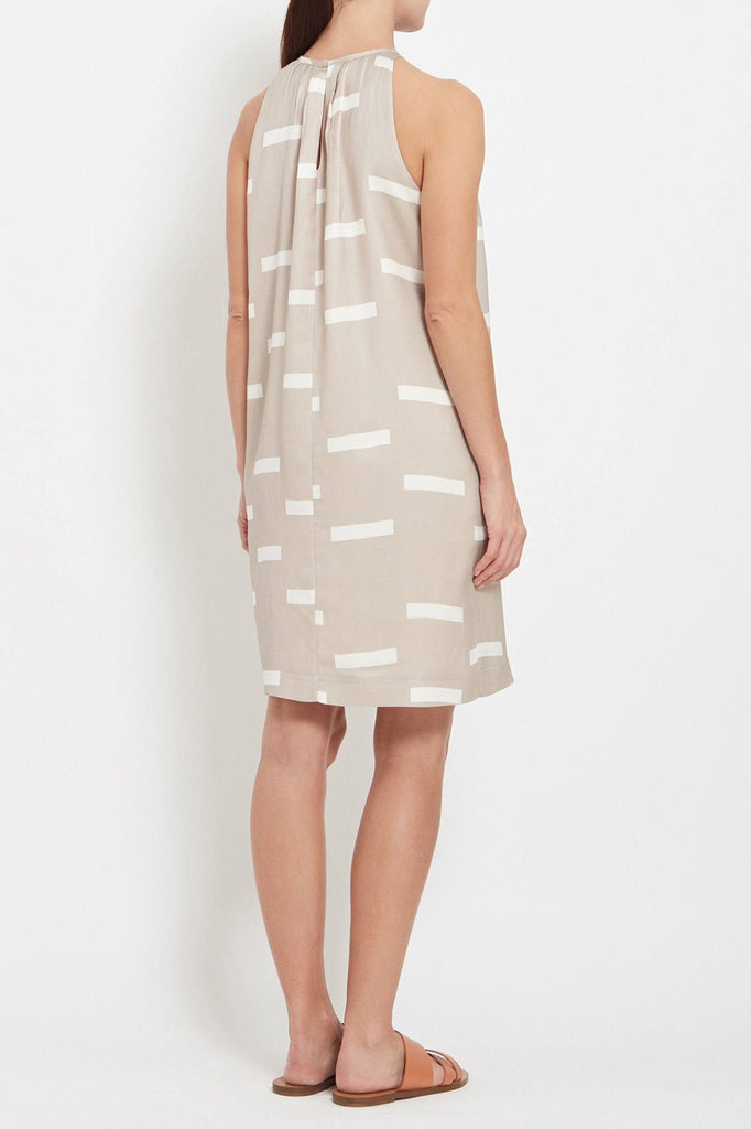 Alicia Dress: Printed Crepe Dress