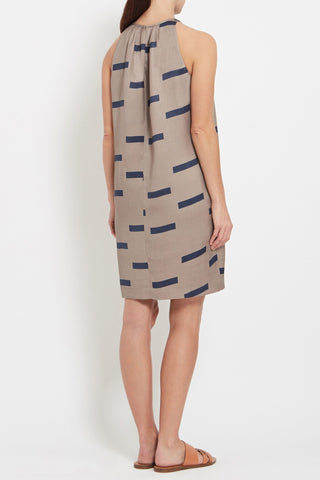 Alicia Dress: Printed Crepe Dress