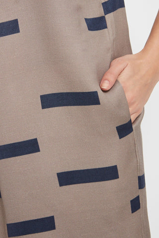 Alicia Dress: Printed Crepe Dress